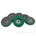 125mm red non woven flap abrasive buffing wheel